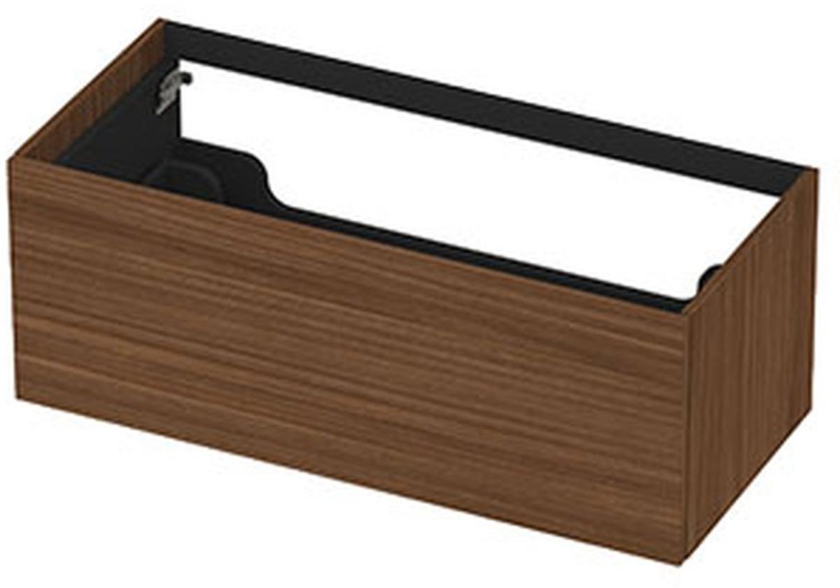 INK - Onderkast 1 Lade Push 2 Open Decor - 1000x450x376 Mm - Warm Walnoot