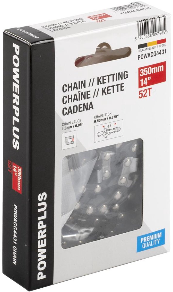 Powerplus - POWACG4431 - Ketting - 14" - 350mm - 52T - Premium van Powerplus — afbeelding 5