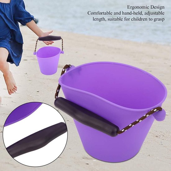 Opvouwbare Siliconen Emmer 1.5L voor Baby en Kind - Ideaal voor Bad, Strand en Tuin — afbeelding 2