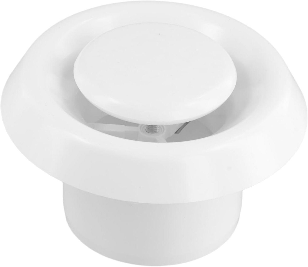 Ventilatie Rooster Afzuigkap Deksel Luchtstroom Regelen Verstelbaar Ontwerp 75mm 100mm 150mm Wit