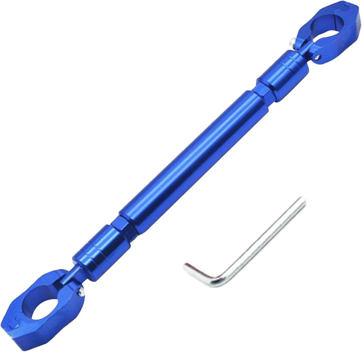 Motorfiets kruisstang - Stuurverhoger - Stabiliteit verbeteren - Verstelbare lengte - 31-36 cm - Blauw