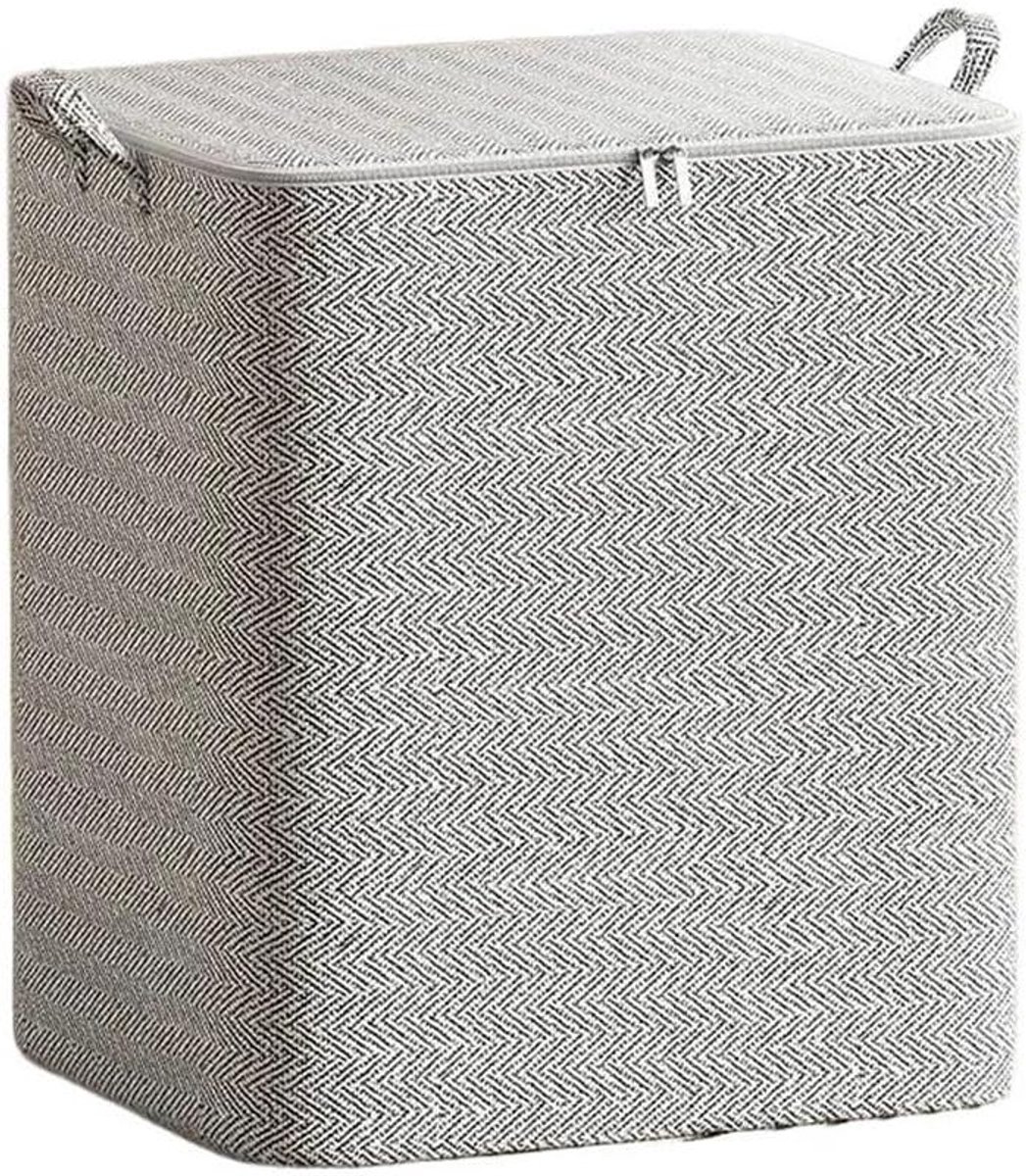 Quilt Opbergtas - Dekbed Organizer - Ruimte Besparen - Waterdicht Stofvrij - 150 Liter - Grijs