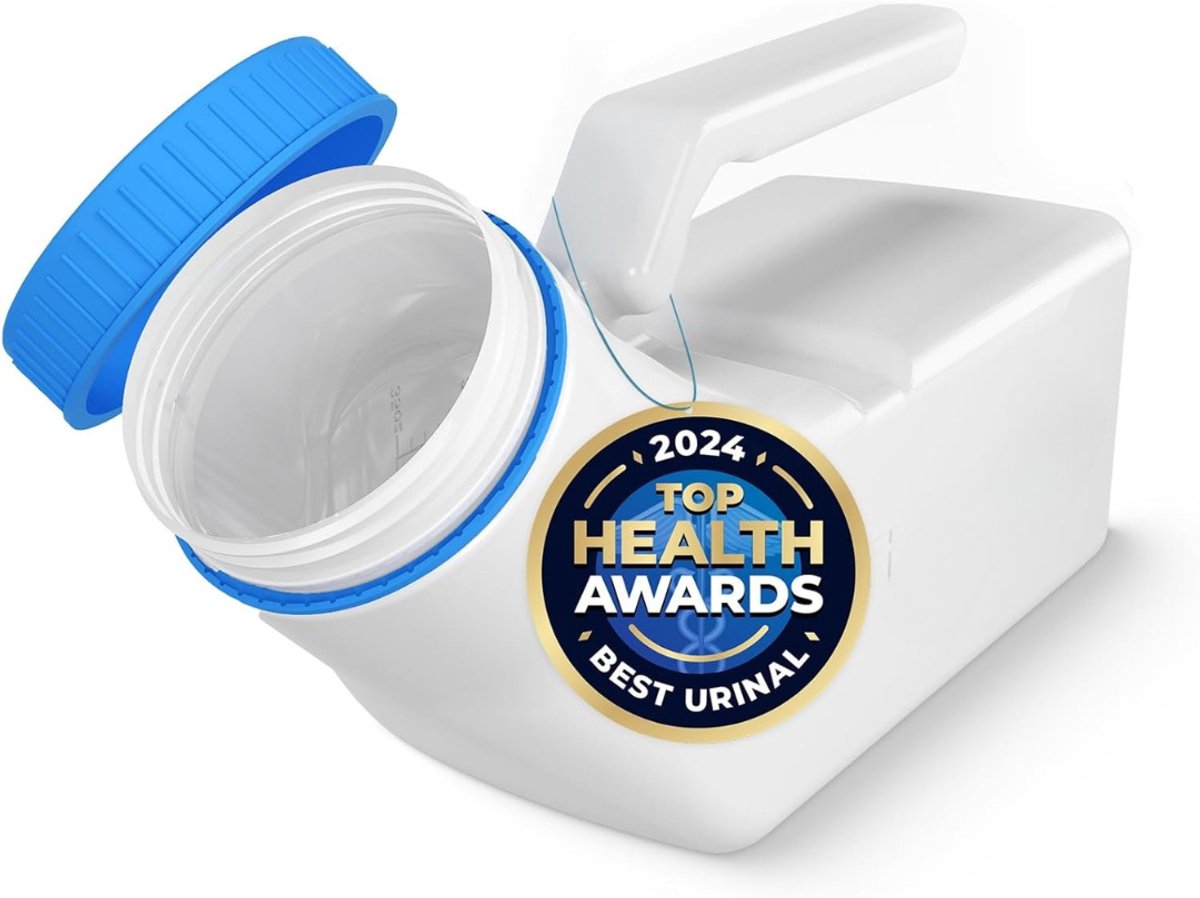 Urinaal Mannen - Urineflessen Voor Mannen (1 Stuk) – 1000 Ml Dikwandige Plastic Urinefles Voor Mannen – Fles Met Schroefdeksel – Lekvrije Urineopvang – Draagbare Urineflessen – Urineopvangbakjes Voor Onderweg