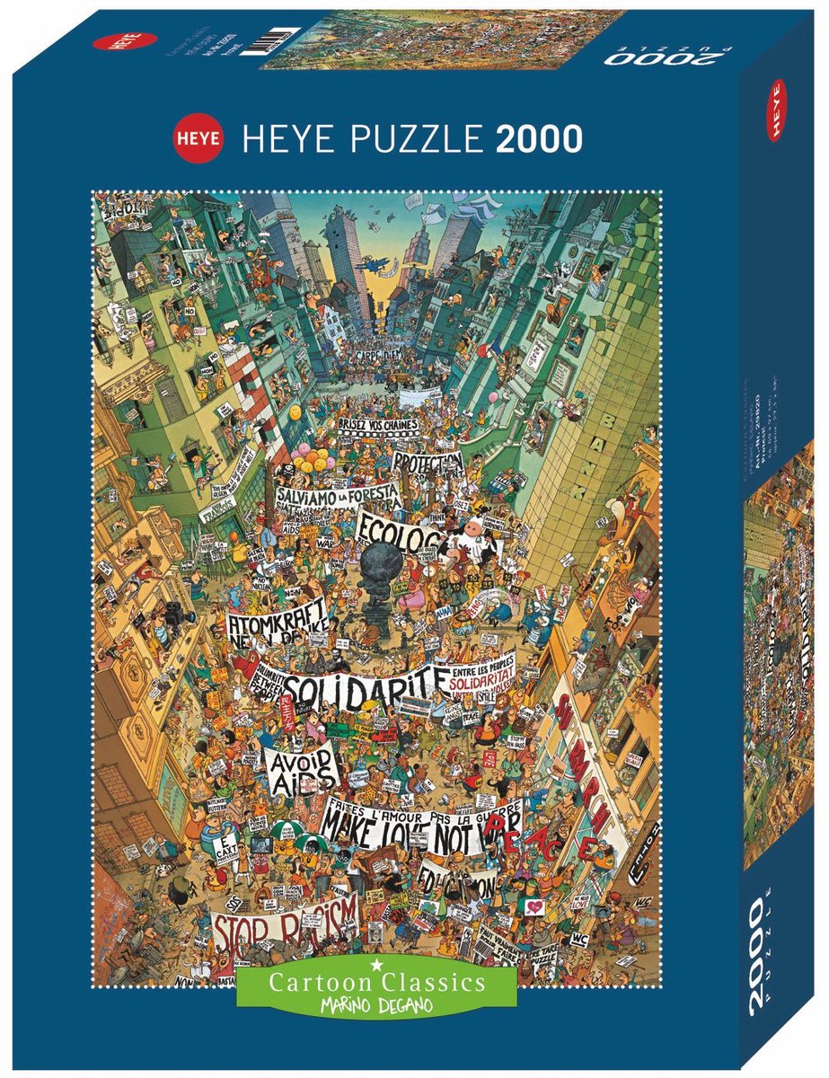 Heye Puzzel Protest, Comic 2000.
