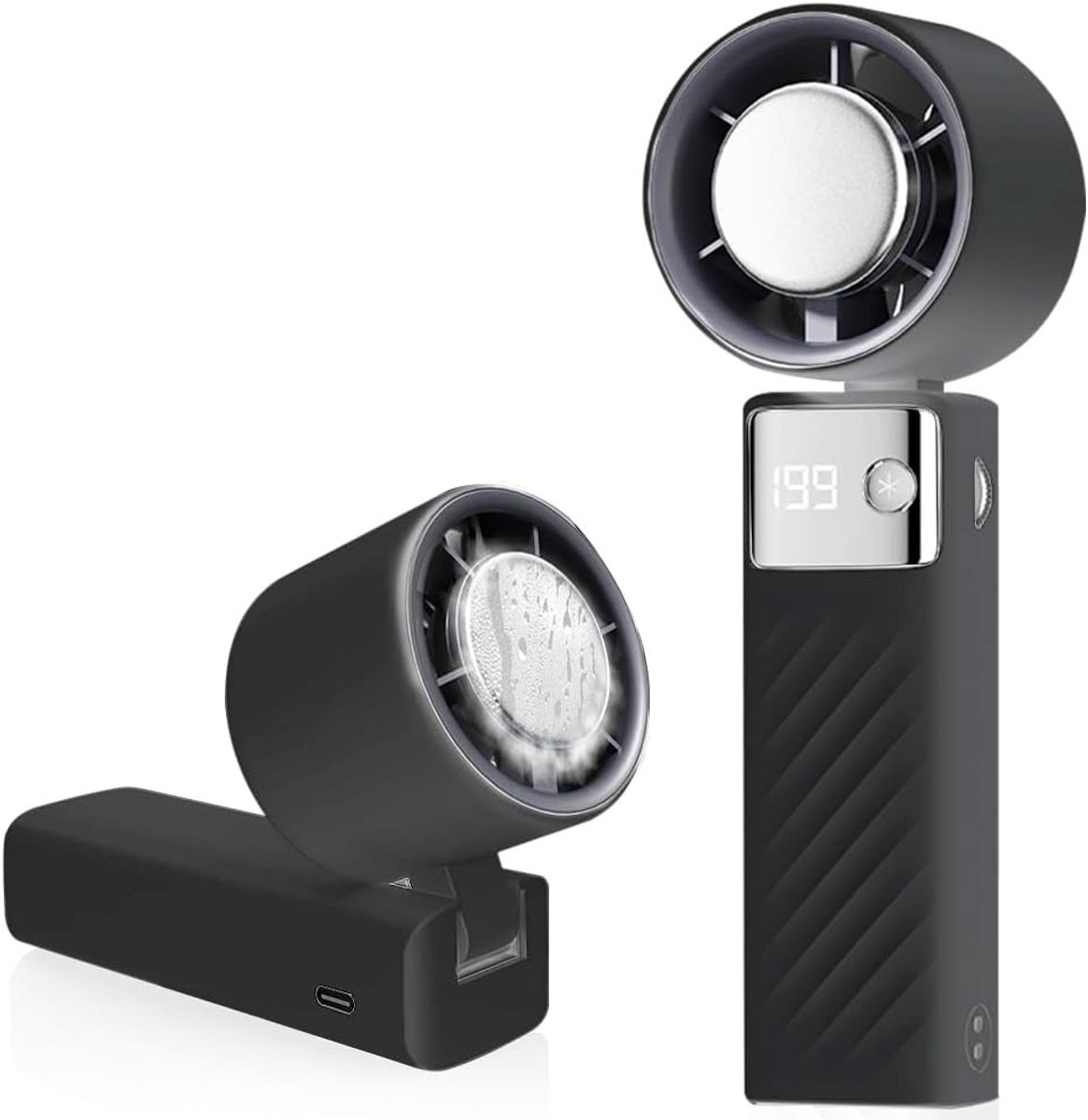 Krachtige Draagbare Mini Ventilator Oplaadbaar met 199 Snelheden voor Camping en Reizen