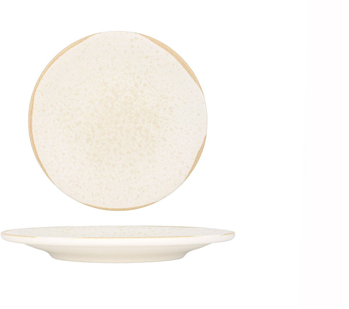 Kütahya Porselen Dessertbord - Sand Wind - Porselein - 23 cm - set van 6