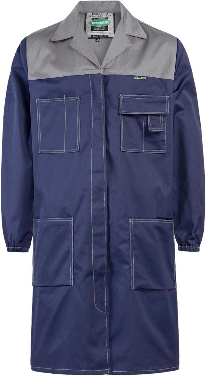 Werkkleding Jas - Laboratoriumjas Overgooier - Werkplaats Bescherming - Unisex Ontwerp - Lange Mouw - Wit