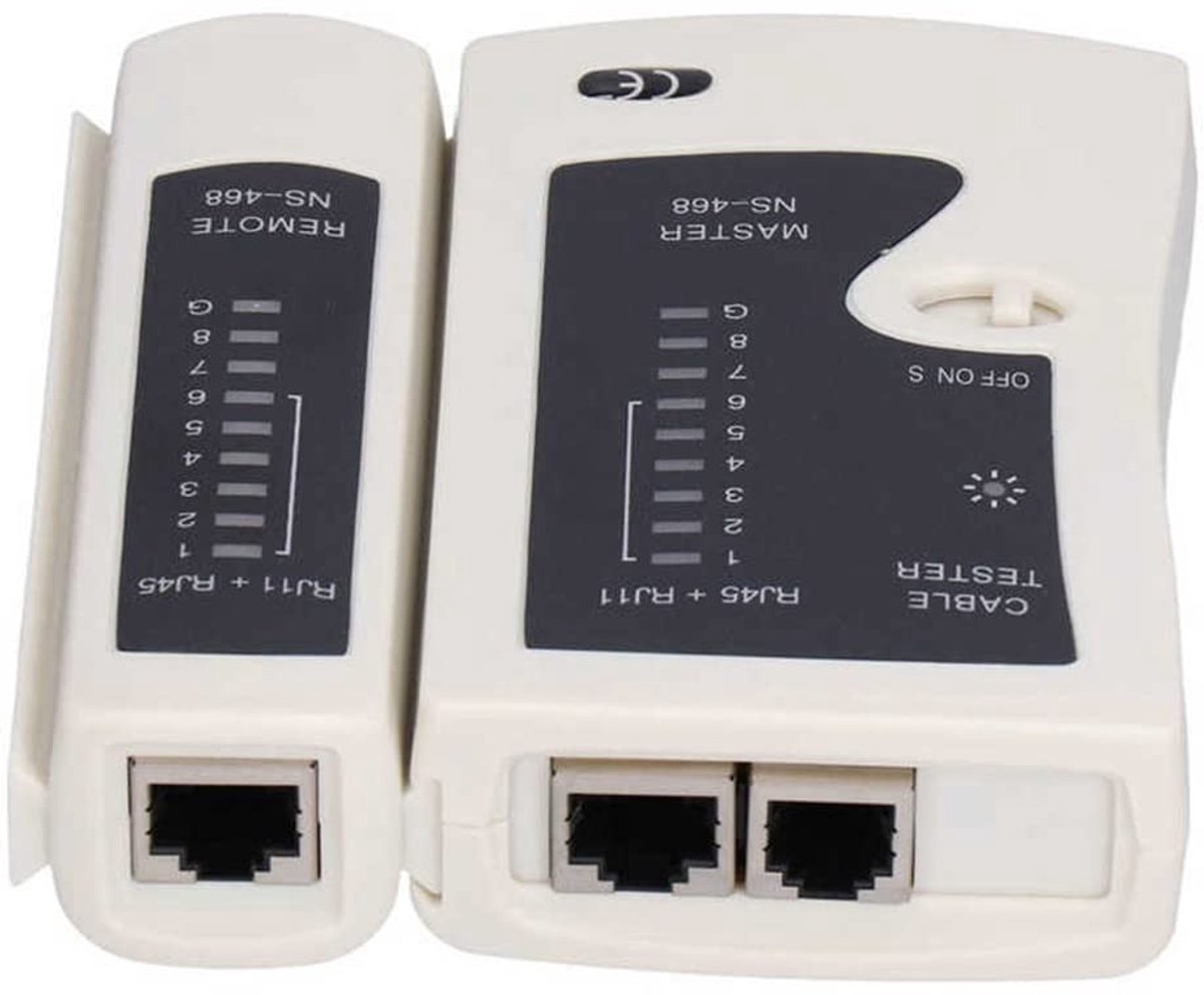 aladdien - Netwerkkabeltester - Betrouwbaar en Snel - RJ45 en RJ11 - Ondersteunt POE - Ideaal voor Thuis en Kantoor - Gebruiksvriendelijk - Essentie..