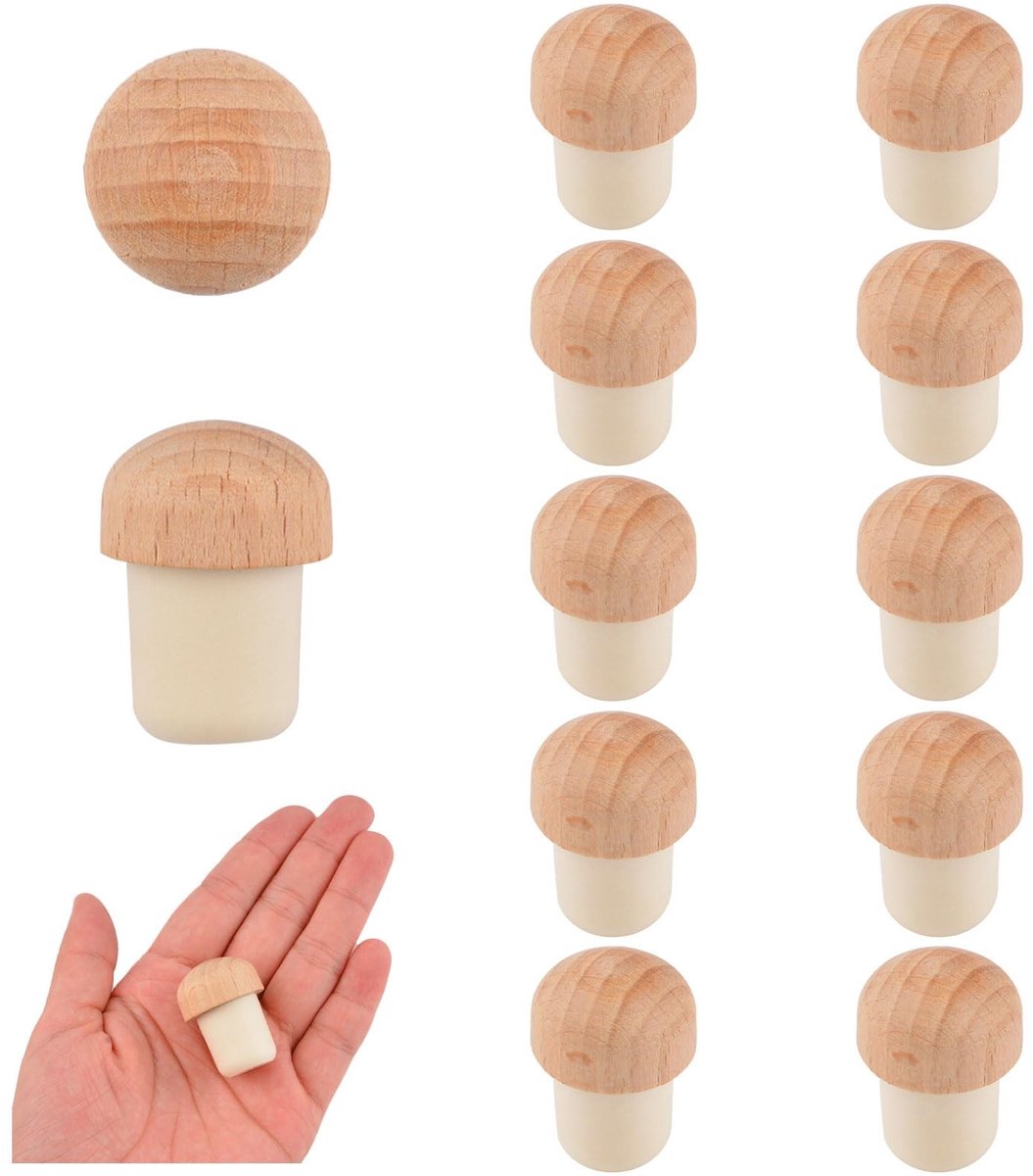 aladdien - T-vormige wijnkurken - Wijnstoppers - Hoogwaardige afdichting - Beige - Natuurlijke kurk - Duurzaam en veilig - Geschikt voor wijnflessen..