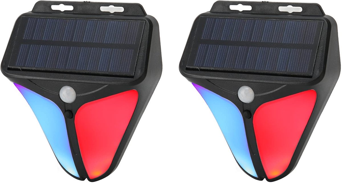 aladdien - Zonne-buitenbewegingssensoralarm - Bewegingsdetector - 129dB Luide Sirene - Waterdicht - Veiligheidsalarm - Geschikt voor Huis en Tuin
