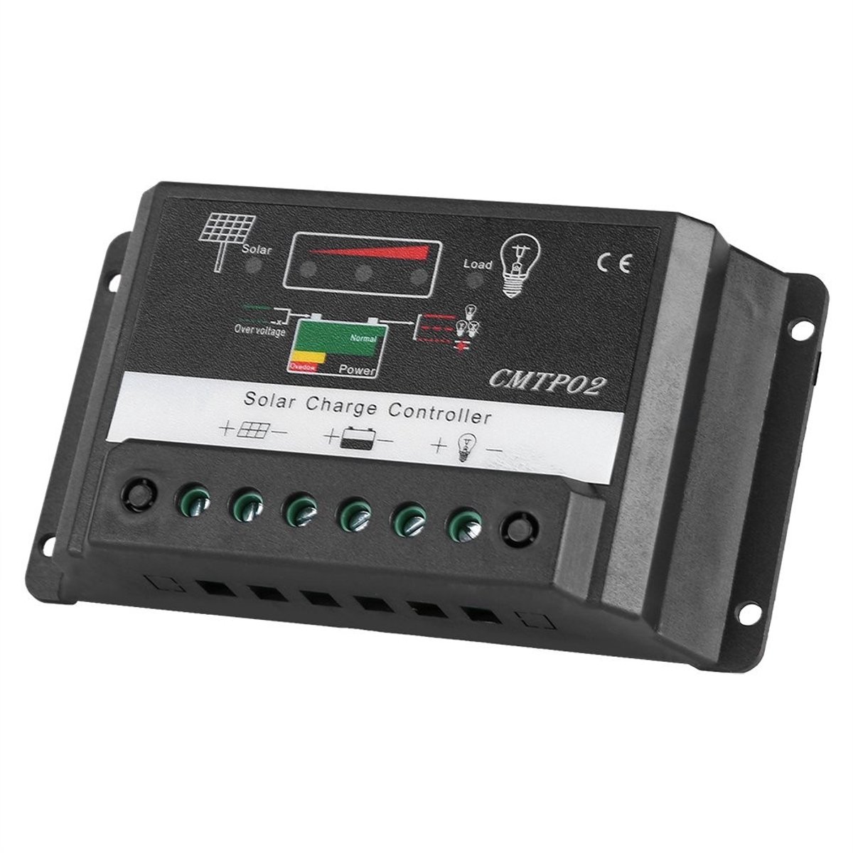 aladdien - Solar Panel Charger - 30A Regulator - Economische Batterijcontroller - Zwart - Zonne-energie Oplader - Voor Thuisgebruik - 12/24V