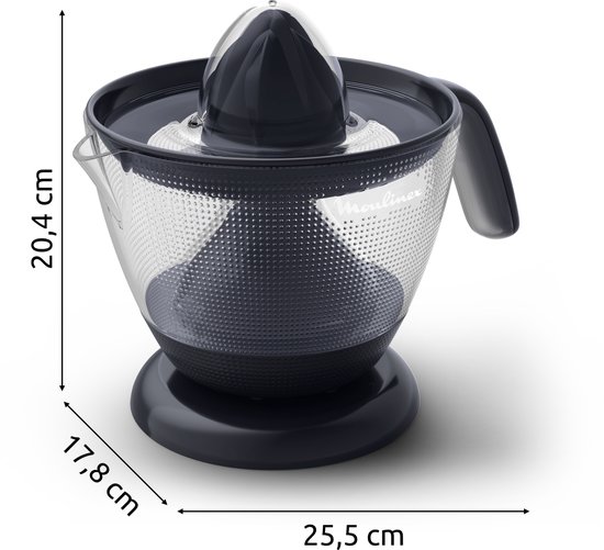 Moulinex Morning PC2M08E0 - Elektrische citruspers - Vers sap met of zonder pulp - Inhoud 800 ml - Dubbel draaiende perskegel - Compact design - Sinaasappelpers van Moulinex — afbeelding 5