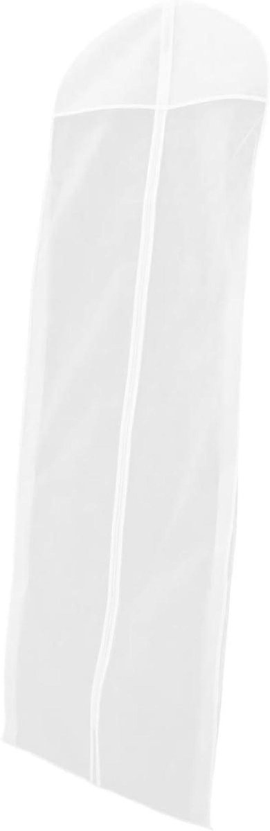 Bruiloft Kledinghoes - Jurk Opberger - Kleding Beschermen - Ademend Materiaal - 176 cm Lang - Wit