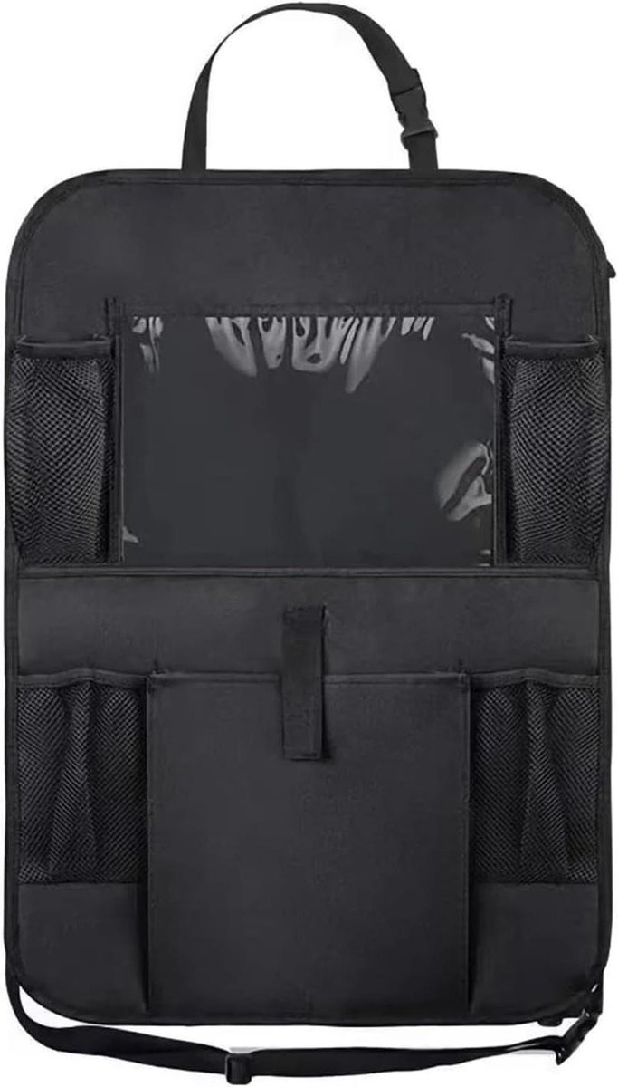 Stoelbeschermers Auto - Opbergvakken Organizer - Auto Interieur - Met Tablethouder - 1 Stuk - Zwart