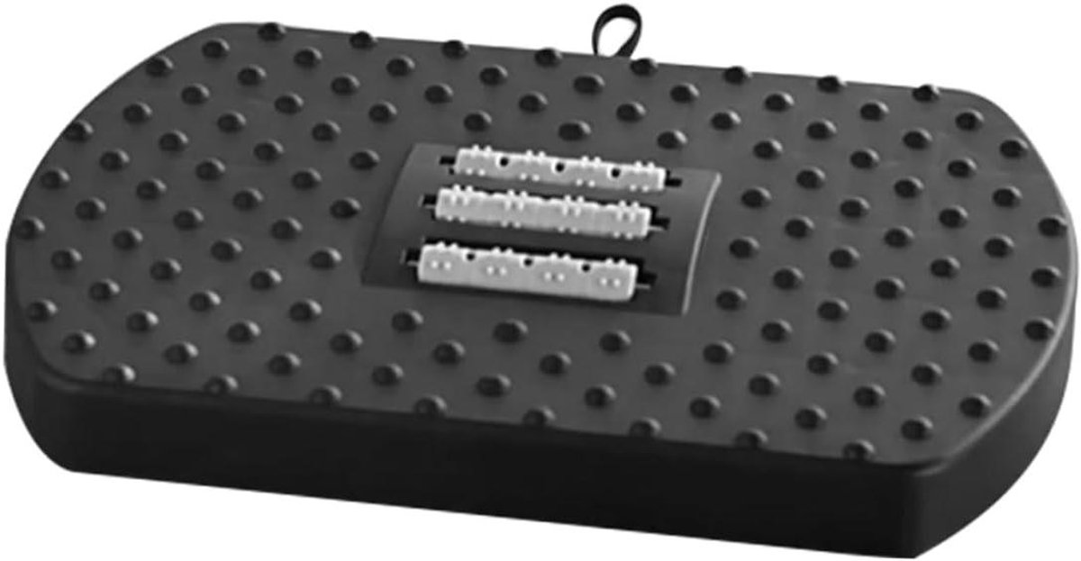Voetenbank - Beensteun - Comfortabel Zitten - Met Massageroller - 33 x 33 x 33 cm - Zwart