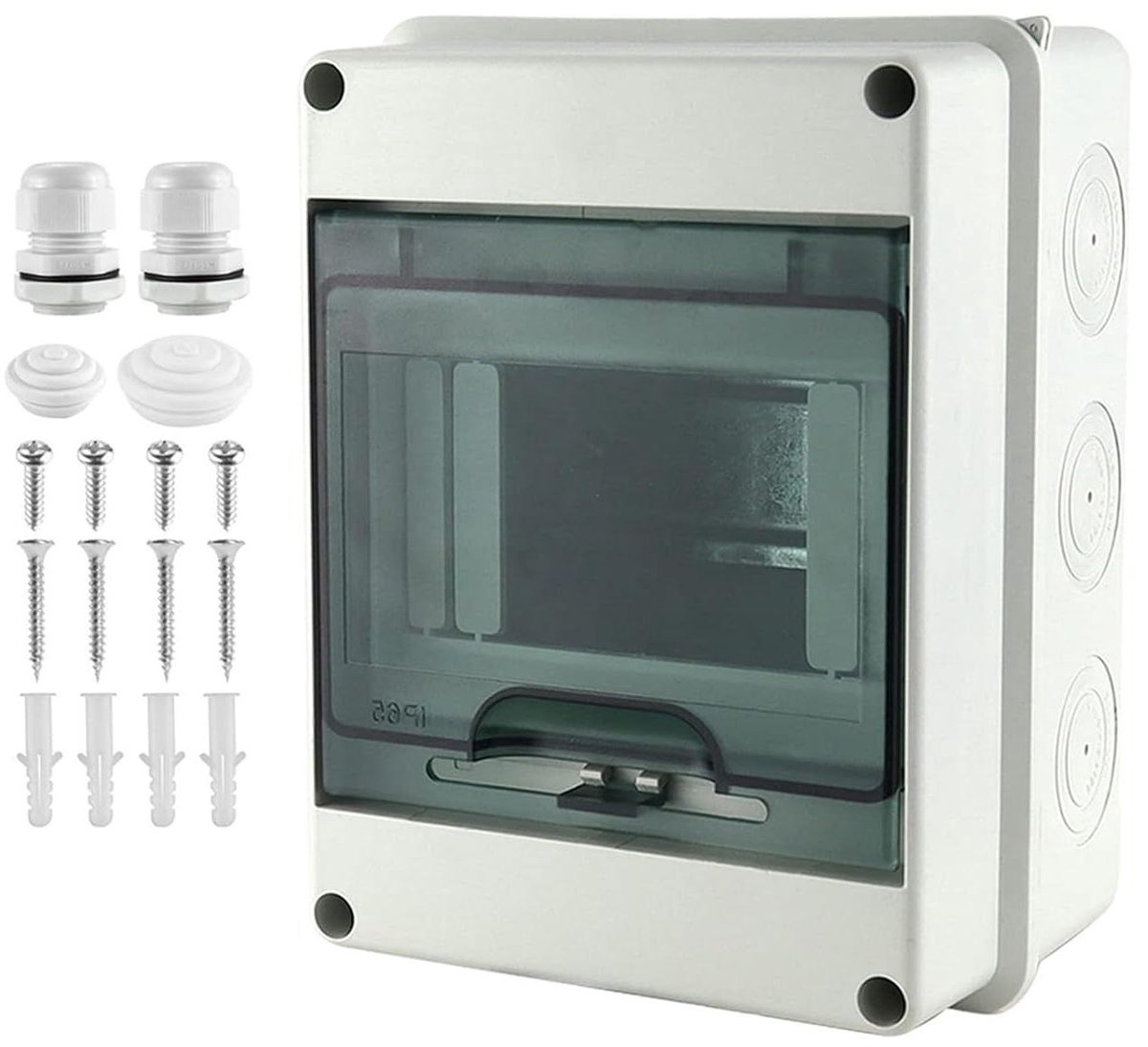 Verdeelkast Waterdicht - Stroom Verdeling - Buiten Elektra - IP6 Bescherming - 152x110x93 mm - Transparant Deksel