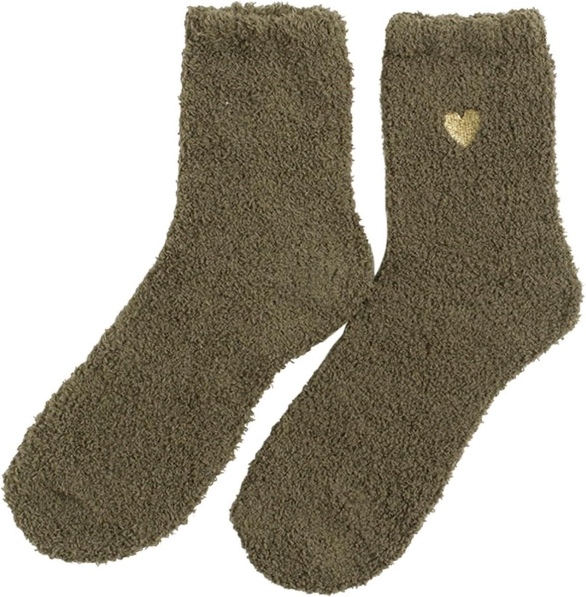 Warme Sokken Dames - Fleece Sokken - Comfortabel Thuis - Antislip Zolen - One Size - Diverse Kleuren