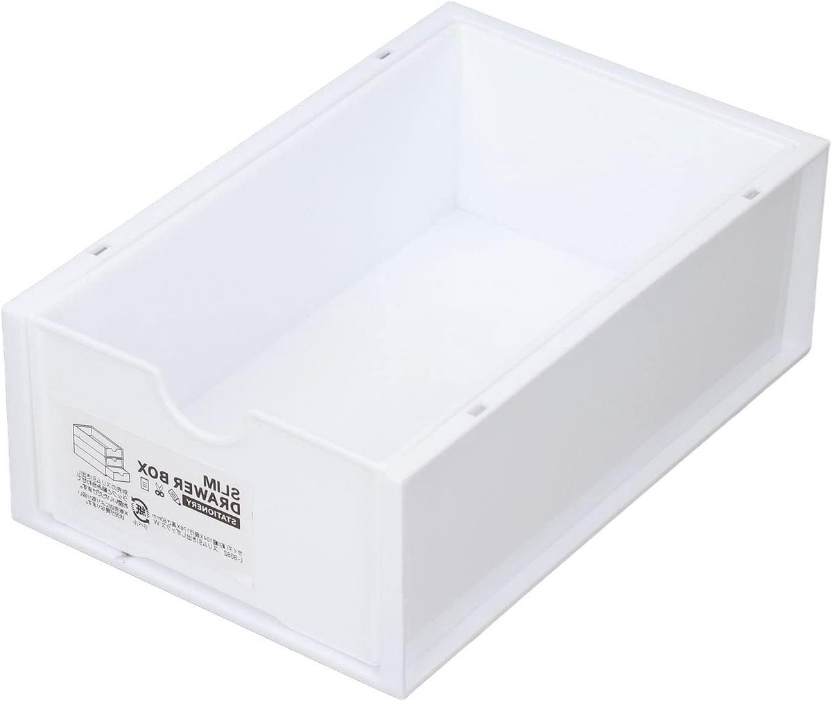Opbergdoos Lade - Plastic Organizer - Bureau Opruimen - Stapelbaar Ontwerp - 18.3 cm Breed - Wit