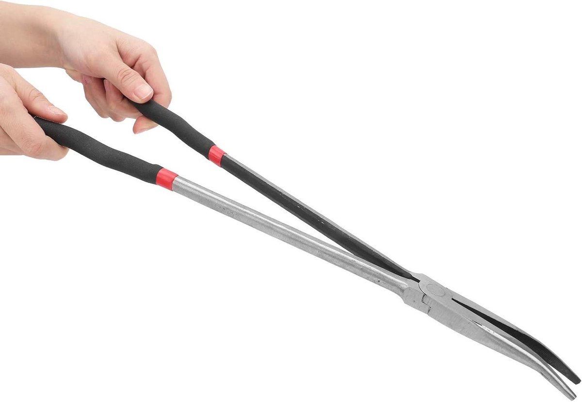 Punttang - Langbek Tang - Precisie Werk - Hittebehandeld Staal - 16 inch - Zwart