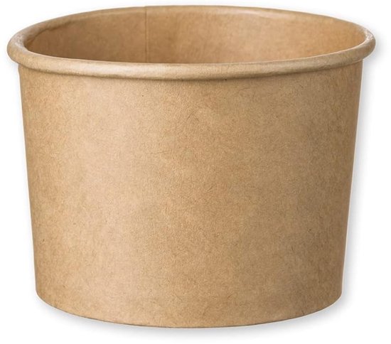 Ijs Cups IJsbekers Kraftpapier - Dessert Cups - Geniet van IJs - Handige 50-Pack ...