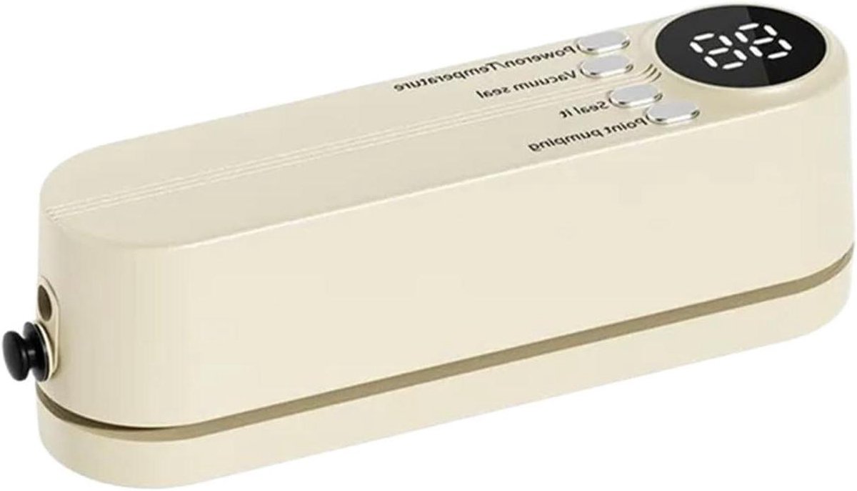 Mini draadloze vacuümsealer voor thuisgebruik - Beige