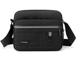 Kruisbody Schoudertas voor Mannen - Vintage Handtas Geschikt voor Werk, Reizen en Dagelijks Gebruik, Compact en Stijlvol