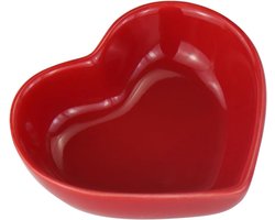 Keramische Hartvormige Voer- en Waterbak voor Kleine Dieren - Wasbare Kom voor Hamsters, Cavia's, Gerbils en Meer (Roze)