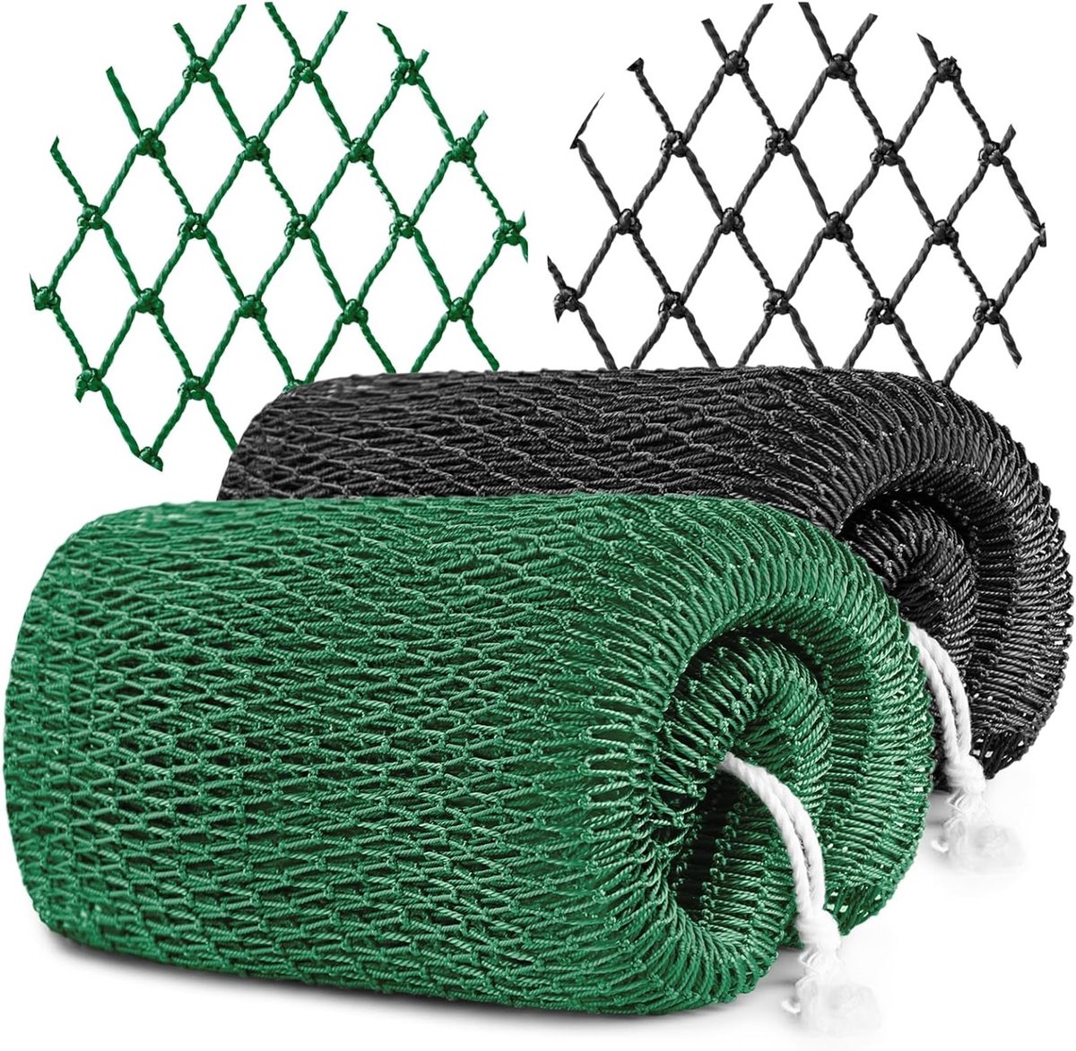 Exfoliërende Lichaamsspons 2 Stuks - Sneldrogend Peeling Net voor Diepe Reiniging - Unisex Spa & Huidverzorging - Zwart en Groen voor een Gezonde Huid