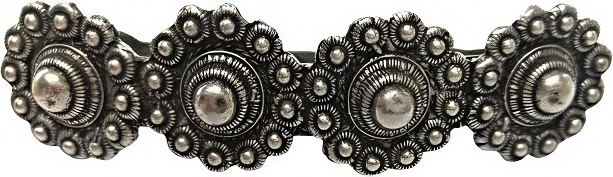 Zeeuws Meisje - Haarclips - haarspeld 8cm met 4 zeeuwse knopen