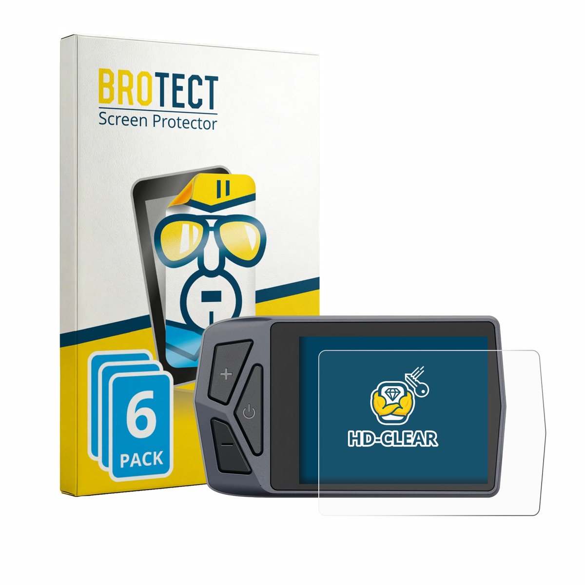 BROTECT - Screenprotector voor Chaozhu B02N-U - Folie Beschermfolie transparant 6 Stuks