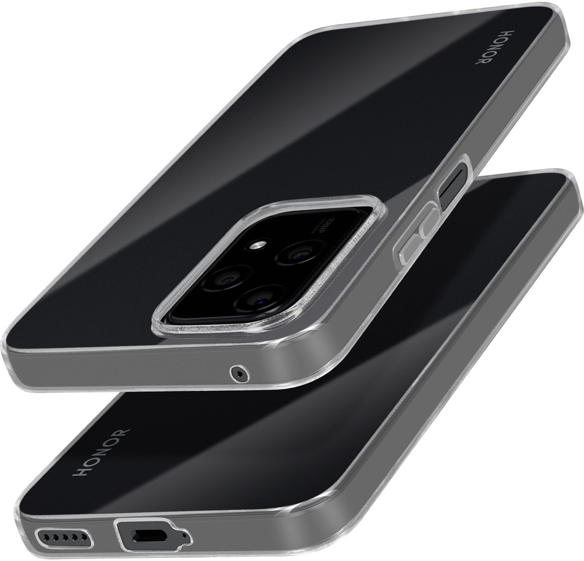 Mayaxess, Hoes Geschikt voor Honor 200 Lite Zachte siliconenbescherming, Transparant