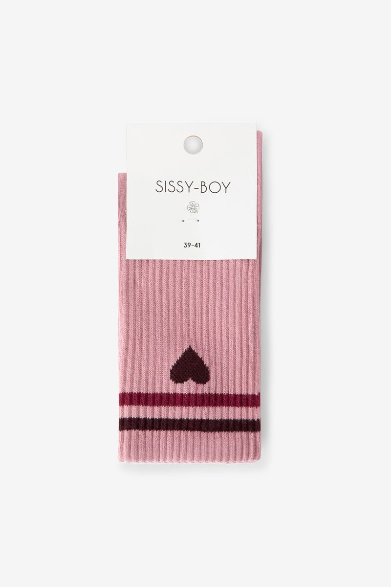 Sissy-Boy - Roze sokken met hartje