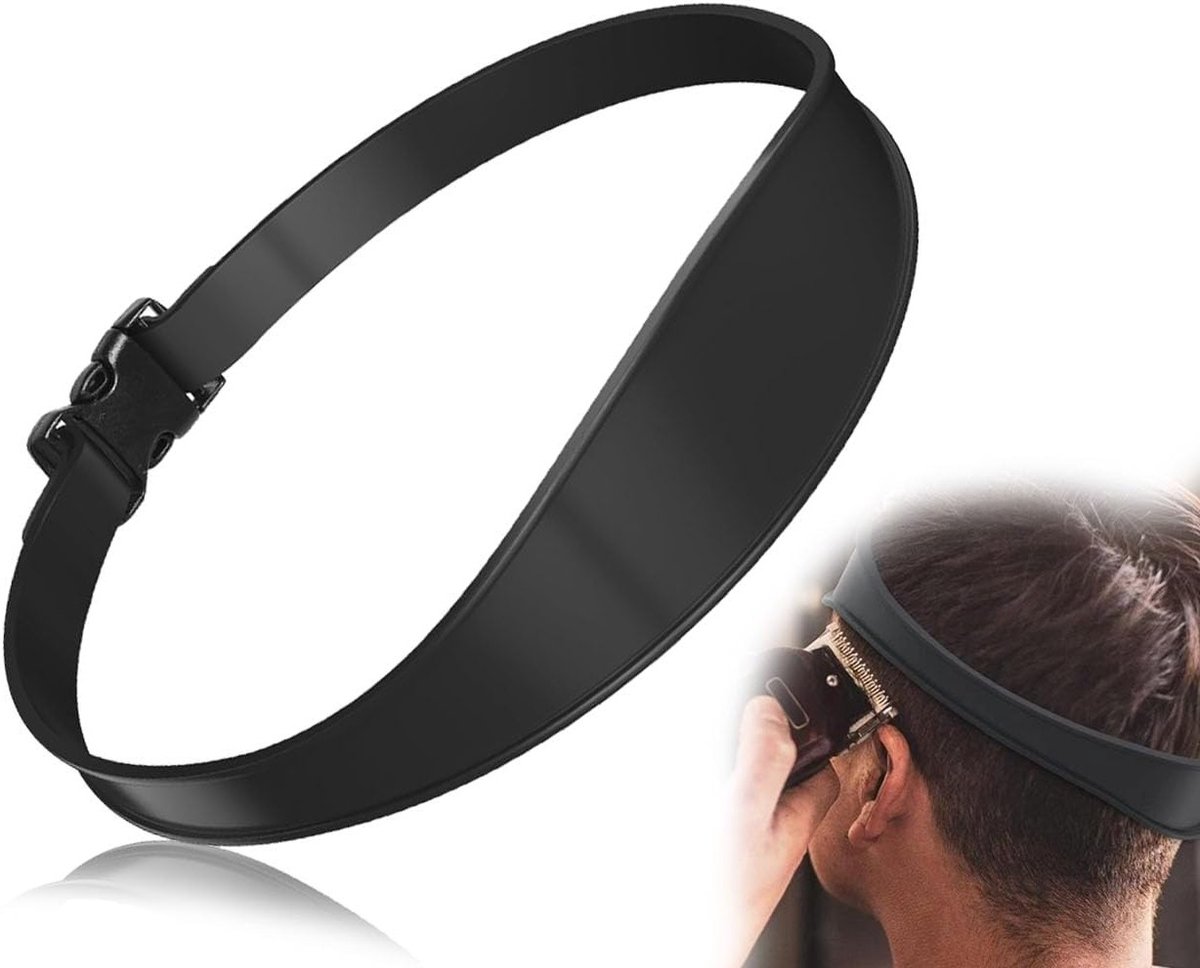Professionele Haartrimmer met Verstelbare Curved Clip en Siliconen Nekbeschermer voor Nauwkeurig Scheren en Knippen