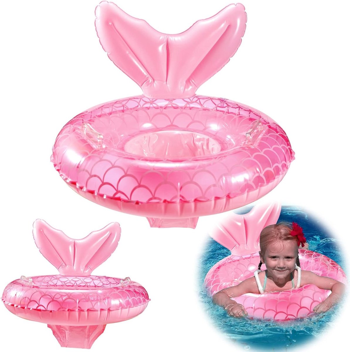 Opblaasbare baby zwemring voor kinderen van 6-36 maanden, ideaal voor zwemtraining en plezier in het water