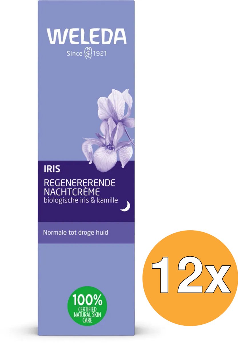 12x Weleda Iris Regenererende Nachtcreme (30 ml)