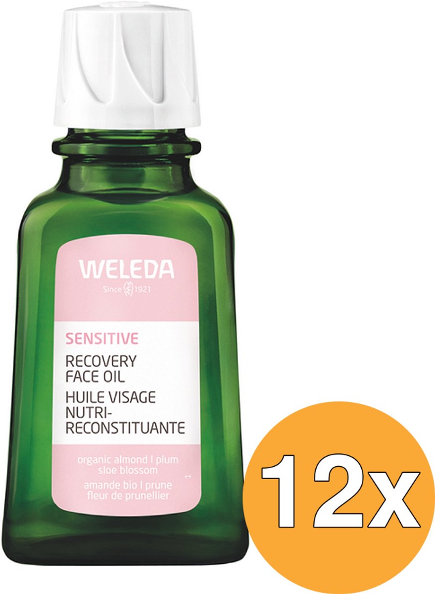 12x Weleda Sensitive Herstellende Gezichtsolie (50 ml)