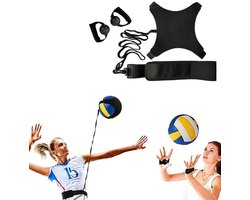 Volleybal Spike Trainer - Verstelbaar - Volleybal Rebounder Trainingsset - Voetbaltrainingsmateriaal - Single Service Trainer - Volleybal Trainingshulpmiddel - Verbeter de service, sprong, armzwaaitechniek en spikekracht