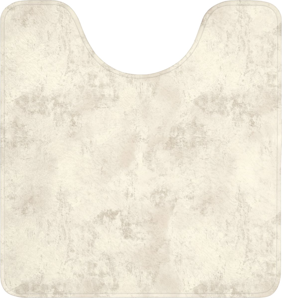 WC mat met uitsparing 55x60 cm - Antislip - Patroon - Organisch - Beige - Toiletmat met ui