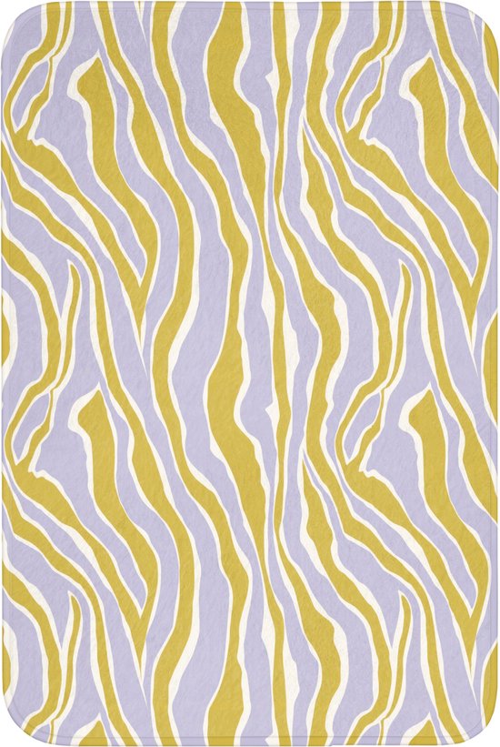 Badmat 60x90 cm - Antislip - Zebra - Modern - Meerkleurig - Badmatten voor badkamer - Badkamermat - Douchemat - Badkamer mat