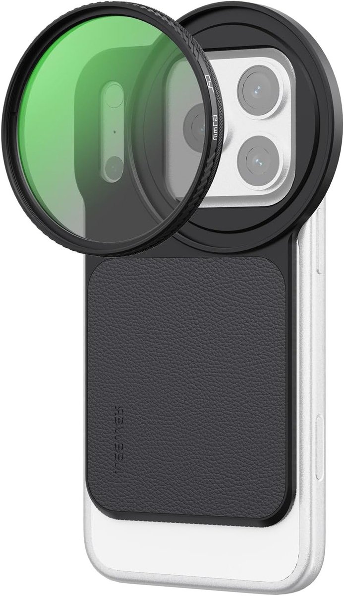 6.3 inch Magnetische Lensfilter Bevestiging met 67mm CPL Circulaire Polarisatiefilter voor iPhone 12/13/14/15/16/17 Accessoires