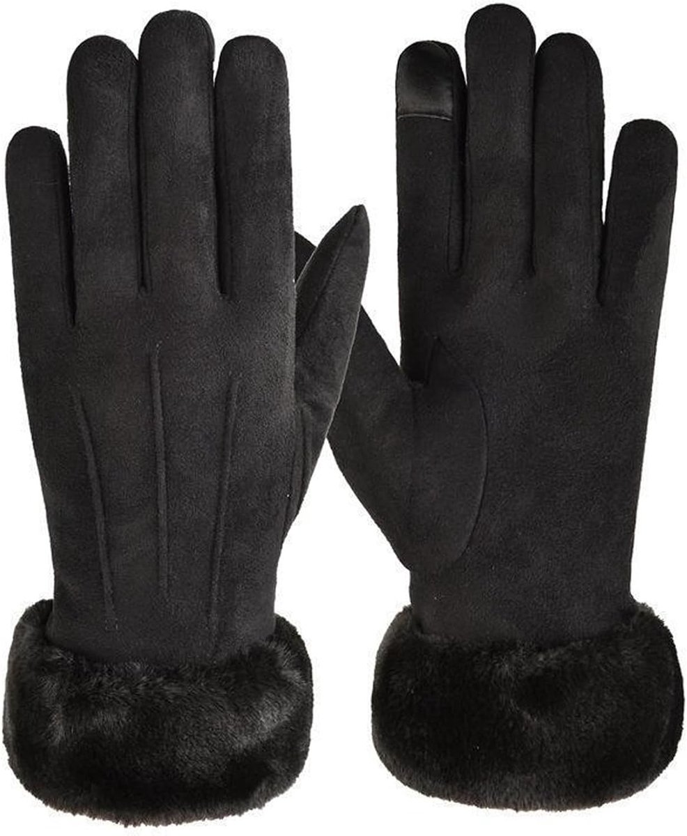 Warme Touchscreen Handschoenen voor Dames - Gevoerde Winterhandschoenen voor Skiën en Fietsen