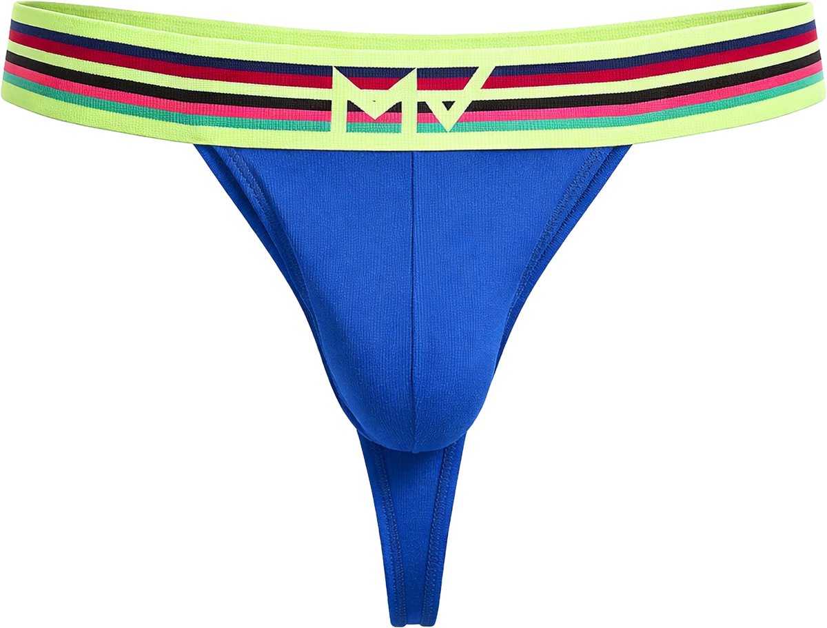 MODUS VIVENDI Peace Thong Blue - MAAT S - Heren Ondergoed - String voor Man - Mannen Thong