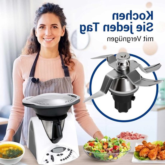 Vervangmes voor Thermomix TM31, roestvrijstalen mixmes met afdichtring, accessoires voor keukenmachines en blenders van Merkloos — afbeelding 5
