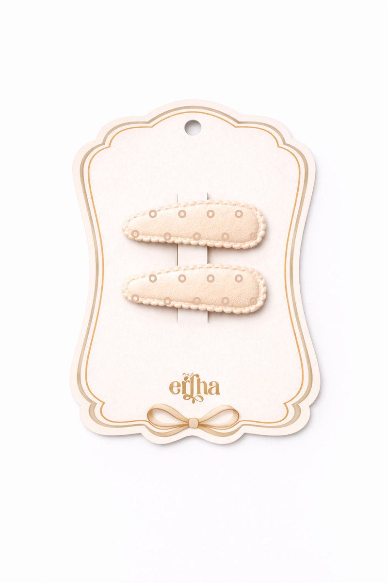 Mrs Ertha Haarclips - Neutral Dots