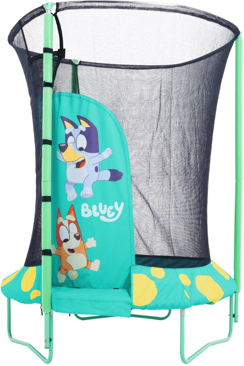 Ronde trampoline D140 cm JUNIOR Bluey met iglo-opening
