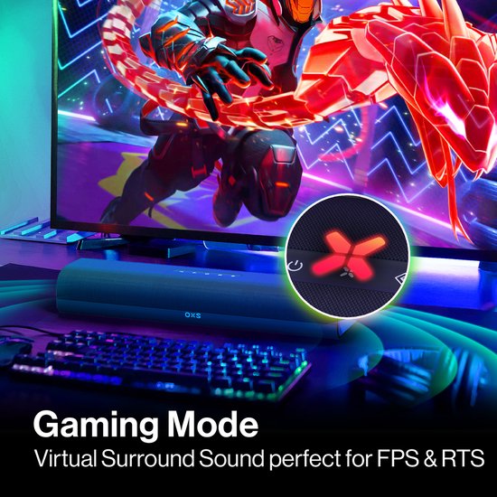 OXS Thunder Lite Gaming Soundbar - 2.0 Gaming Sound System van OXS — afbeelding 4