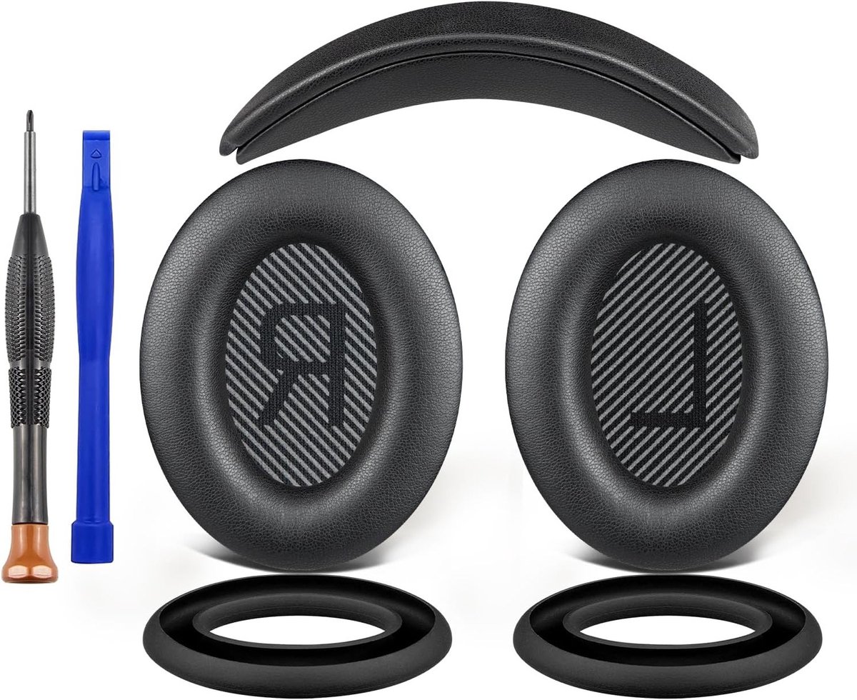 Vervangingsset voor Bose SoundTrue Around-Ear II Hoofdtelefoon - Oorkussens, Hoofdband en Beschermcase voor Comfortabel Luisteren