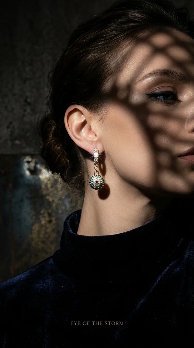 Dorvina Xuping VIP Staal Bovenkant Verguld Zirkonia Boze Oog Bedel Vintage Dames Oorbellen
