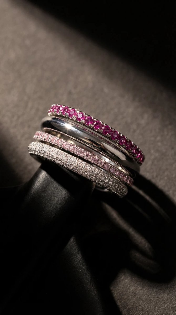 Dorvina Messing Zirkonia Zilverkleurig Pembe 4lu Dames Ring seti