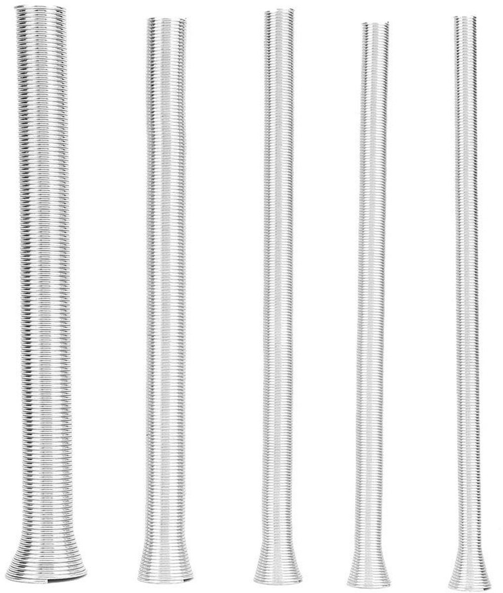 Set van 5 stuks 21 cm buigbare springtubes voor het buigen van staal, koper en aluminium buizen